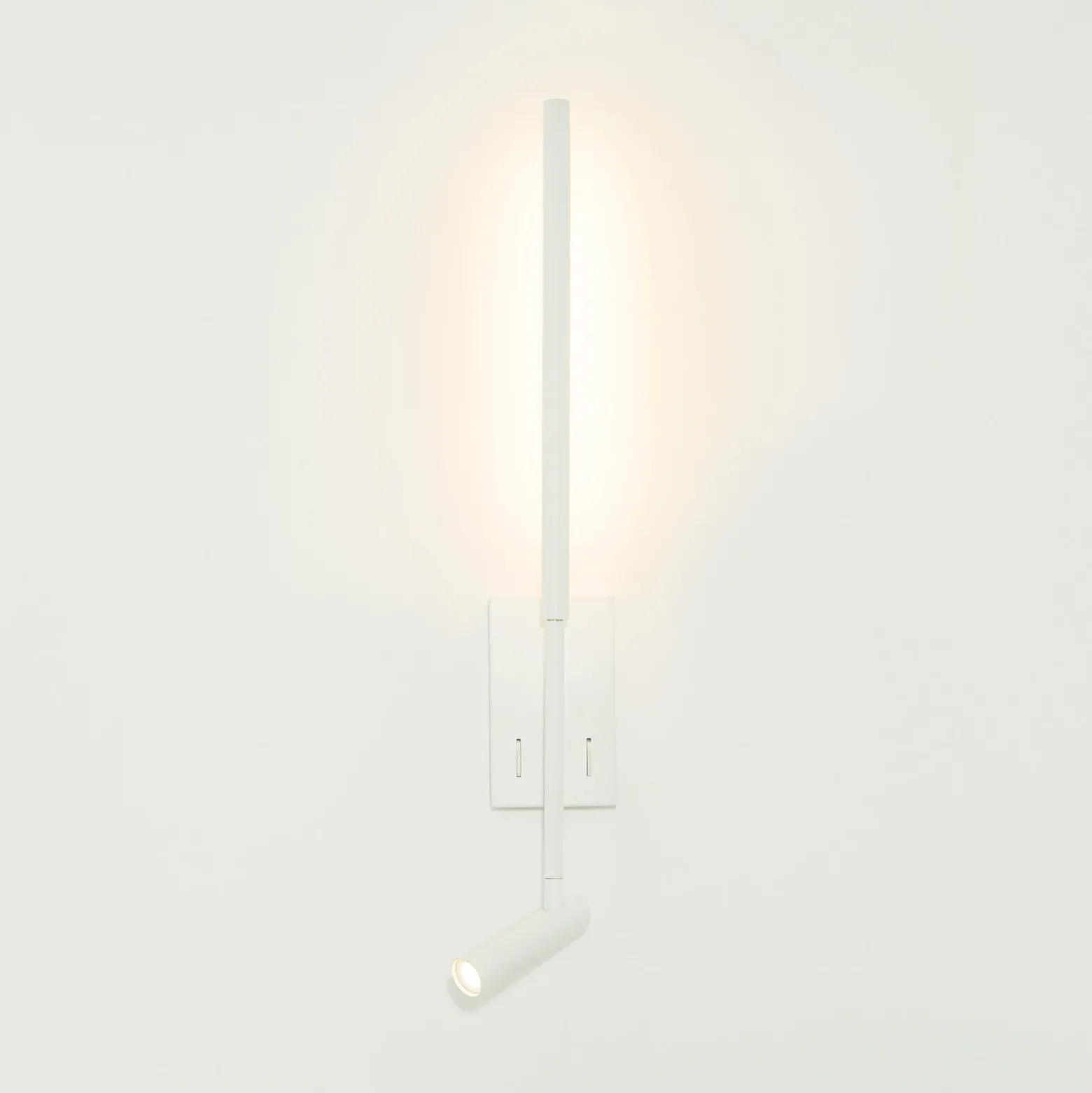 Aplique de pared LED 23040, blanco, 3.000 K, 2 luces, metal