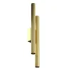 Aplique de pared LED Calipso, latón, altura 49 cm, metal, 4 luces.