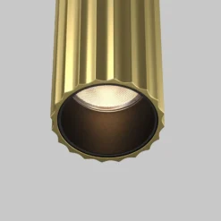 Aplique de pared LED Calipso, latón, altura 49 cm, metal, 4 luces.