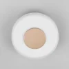 Aplique de pared LED Celeste, marrón/blanco, Ø 22 cm cristal atenuable