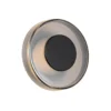 Aplique de pared LED Celeste, negro/cromo, Ø 22 cm cristal atenuable