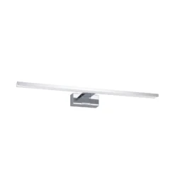 Aplique de pared LED Conettilla, color cromado, ancho 60 cm IP44 CCT
