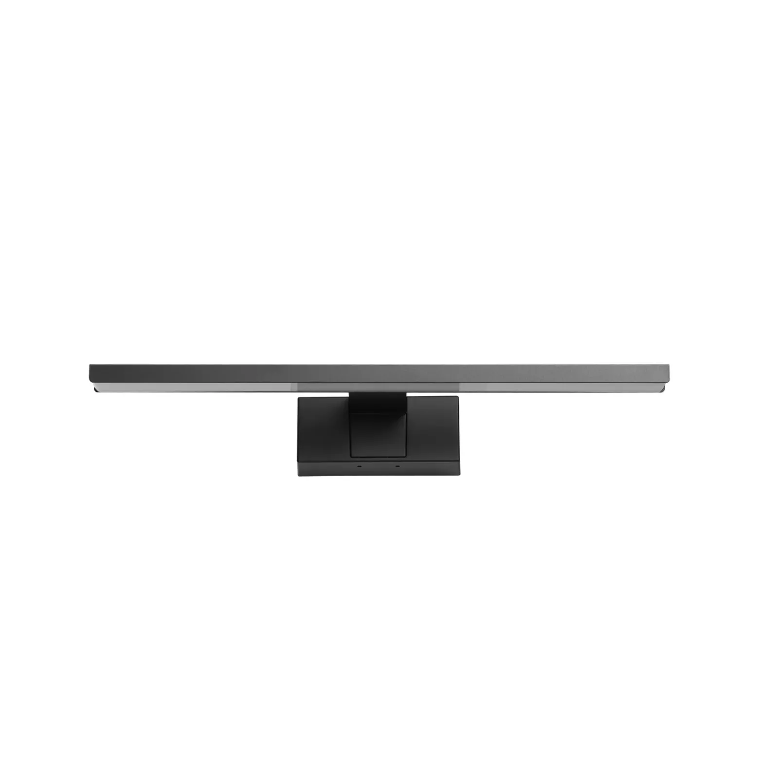 Aplique de pared LED Conettilla, negra, ancho 40 cm, IP44, CCT