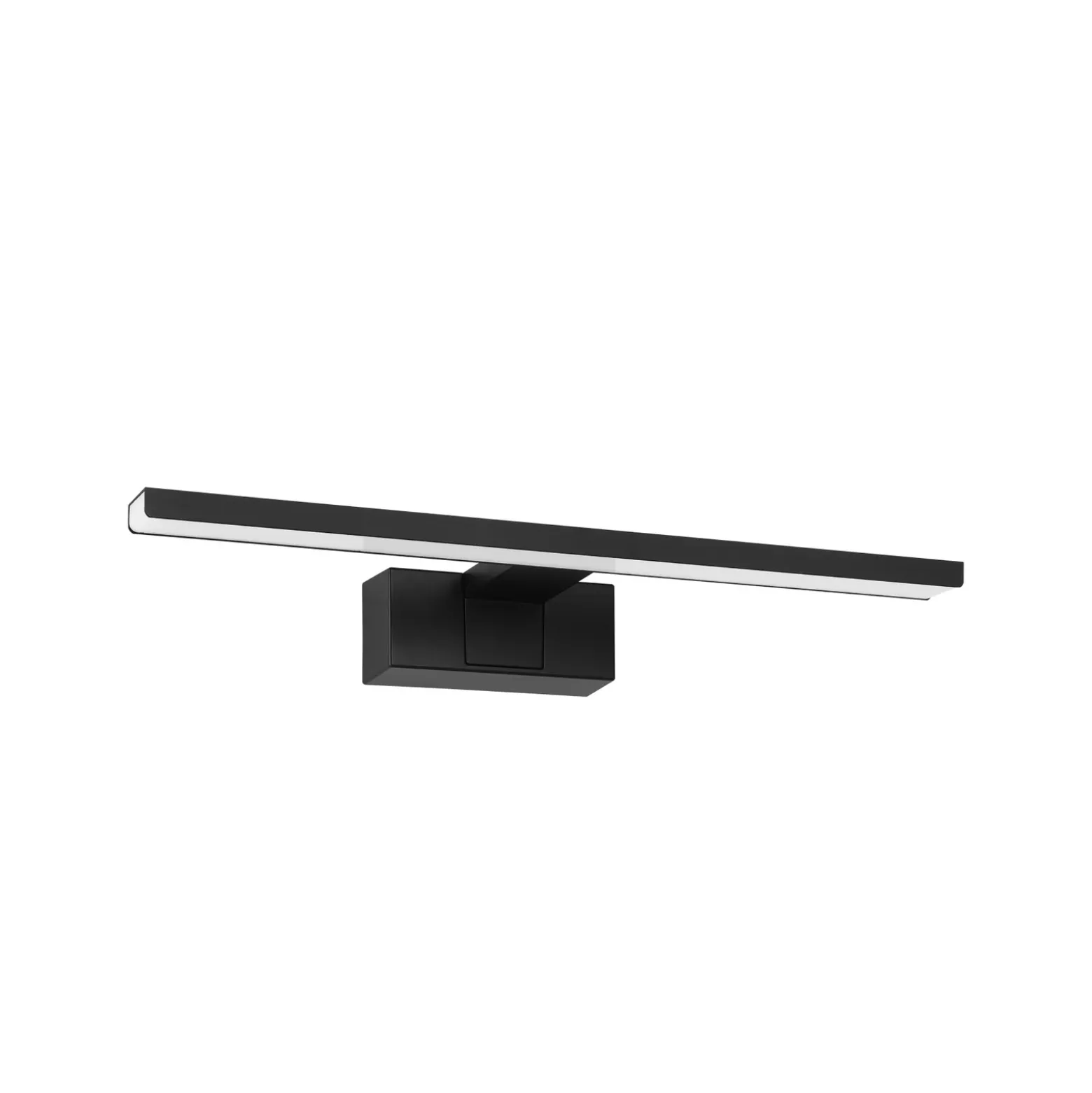Aplique de pared LED Conettilla, negra, ancho 40 cm, IP44, CCT