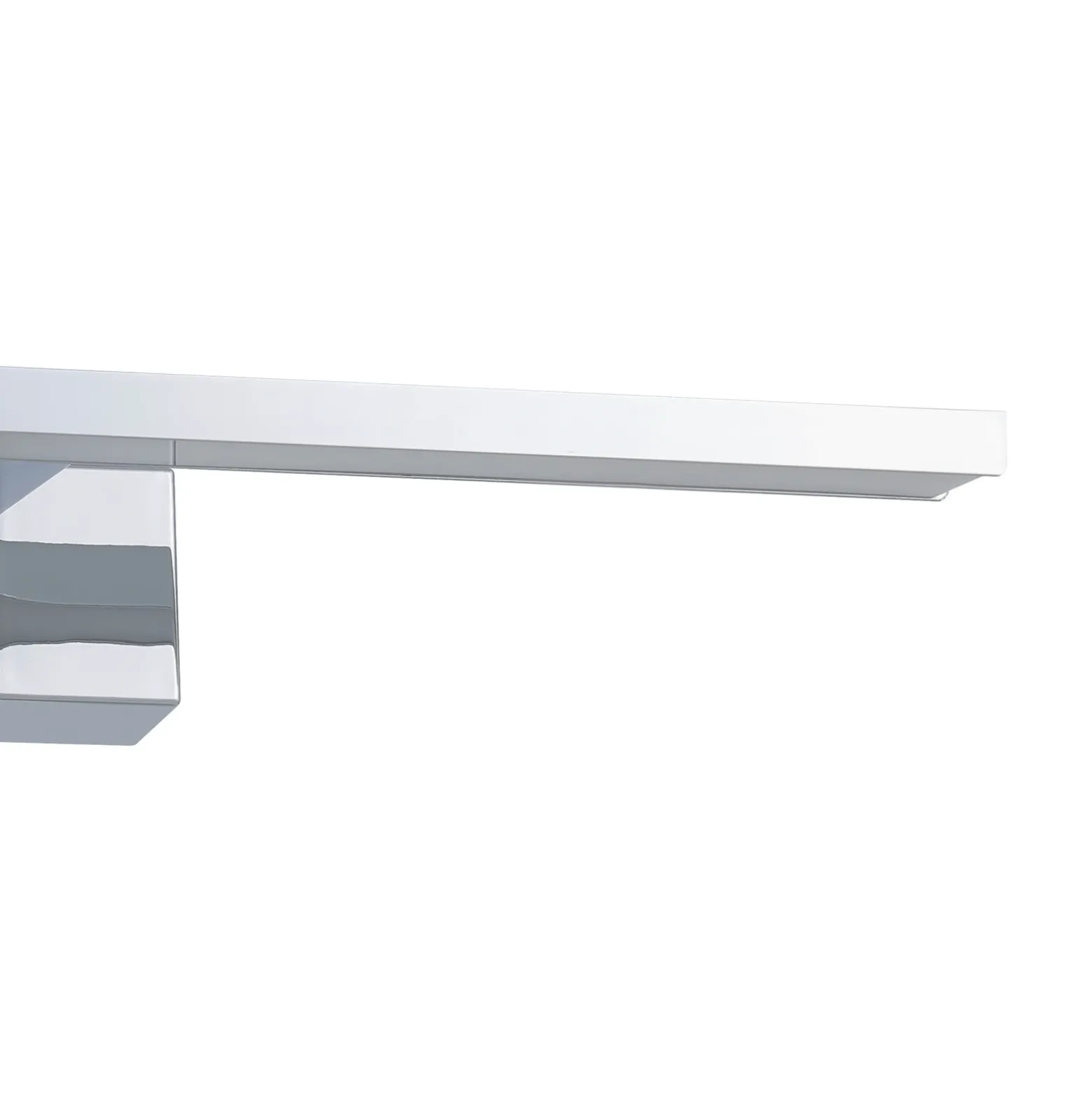 Aplique de pared LED Conettilla, color cromado, ancho 40 cm IP44 CCT