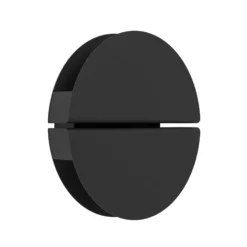 Aplique de pared LED EGLO PIANOSA, negro, Ø 18 cm, IP44, CCT