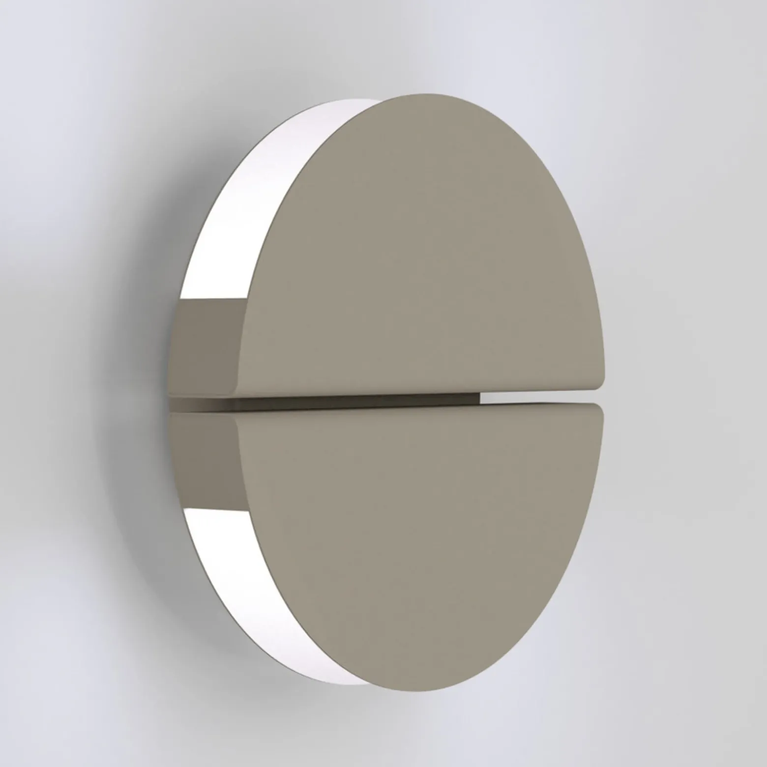 Aplique de pared LED EGLO PIANOSA, beige, Ø 18 cm, IP44, CCT