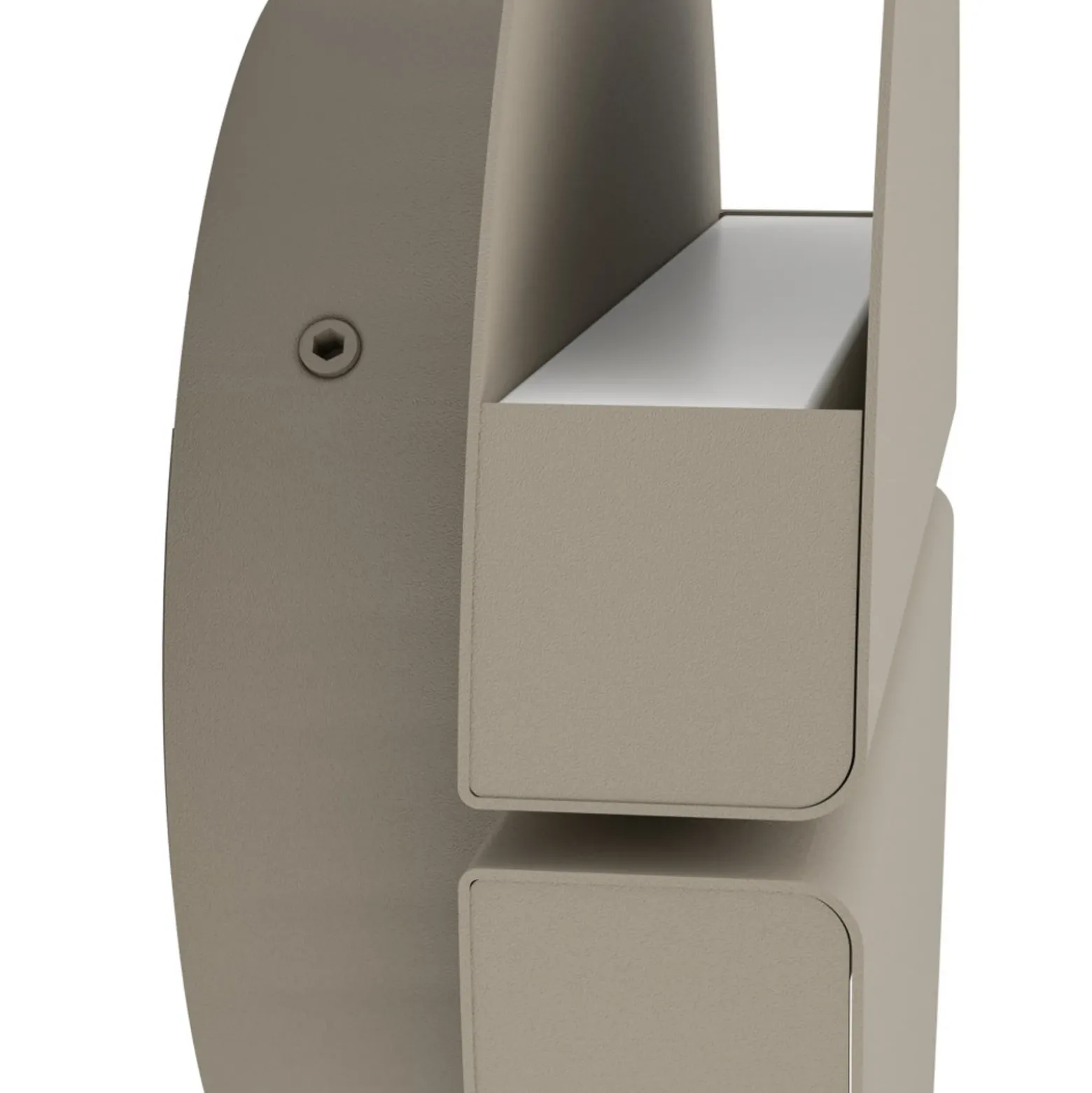 Aplique de pared LED EGLO PIANOSA, beige, Ø 18 cm, IP44, CCT