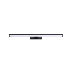 Aplique de pared LED EGLO VADUMI, 60 cm de ancho, negro, IP44