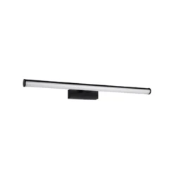 Aplique de pared LED EGLO VADUMI, 60 cm de ancho, negro, IP44