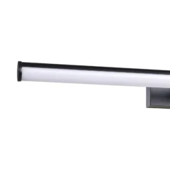 Aplique de pared LED EGLO VADUMI, 60 cm de ancho, negro, IP44
