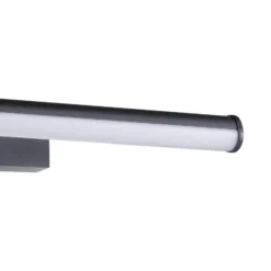 Aplique de pared LED EGLO VADUMI, 40 cm de ancho, negro, IP44