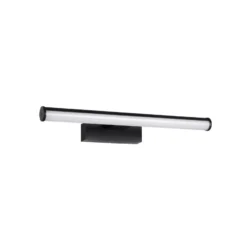 Aplique de pared LED EGLO VADUMI, 40 cm de ancho, negro, IP44