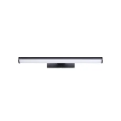 Aplique de pared LED EGLO VADUMI, 40 cm de ancho, negro, IP44