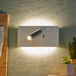 Aplique de pared LED Elske con brazo de lectura
