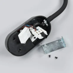 Aplique de pared LED Enna de Lindby, 34 cm, negro, interruptor, USB