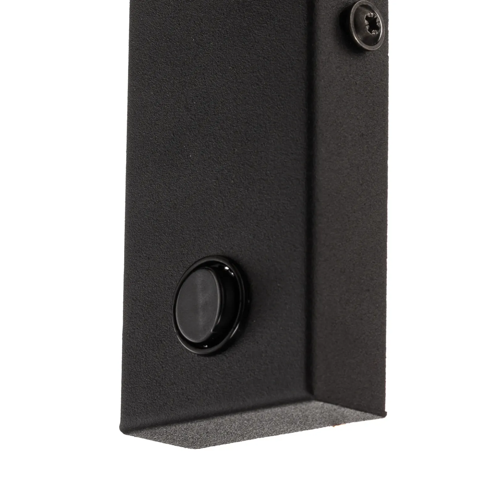 Aplique de pared LED Enzo angular con interruptor, negro