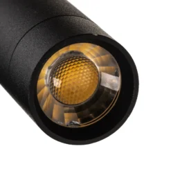 Aplique de pared LED Enzo angular con interruptor, negro