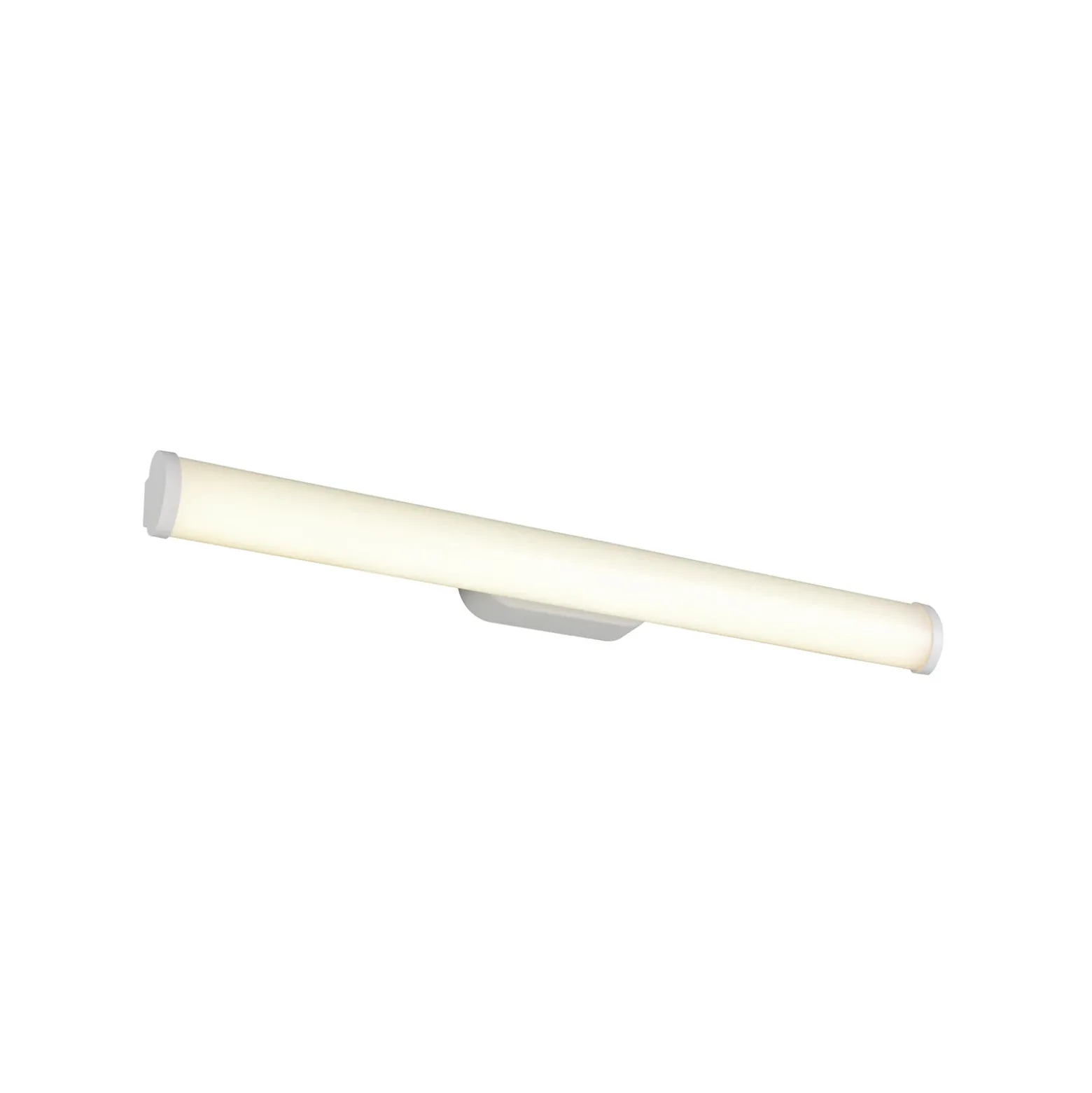 Aplique de pared LED Ernesto, blanco mate, 60 cm de ancho, 4.000 K, IP44
