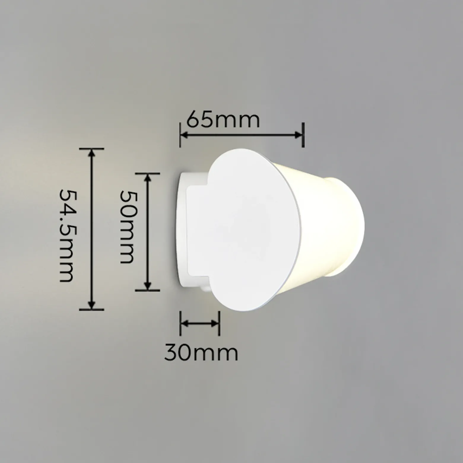 Aplique de pared LED Ernesto, blanco mate, 60 cm de ancho, 4.000 K, IP44