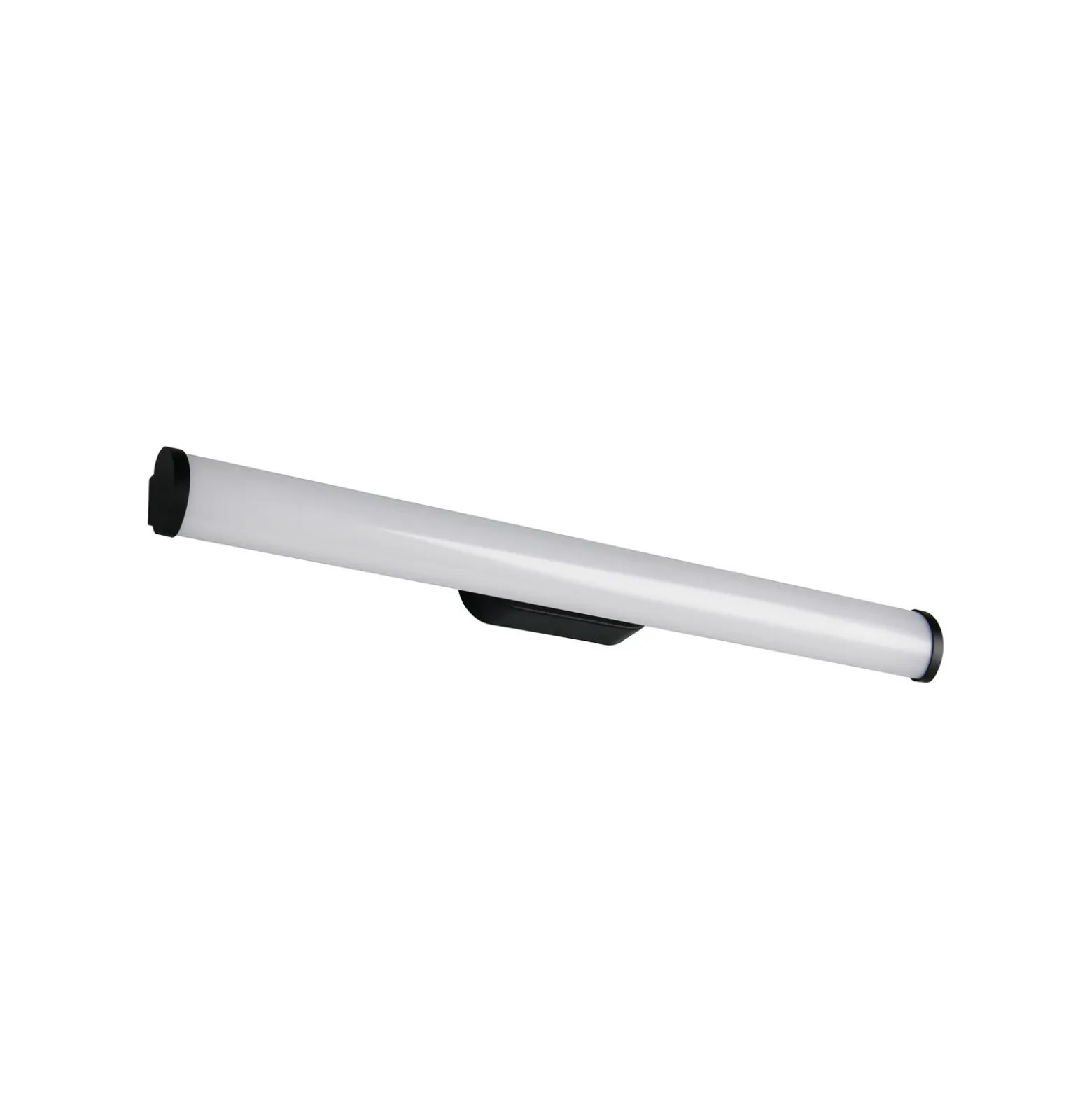 Aplique de pared LED Ernesto, negro, 60 cm de ancho, 3.000 K, IP44