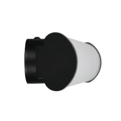 Aplique de pared LED Ernesto, negro, 60 cm de ancho, 3.000 K, IP44