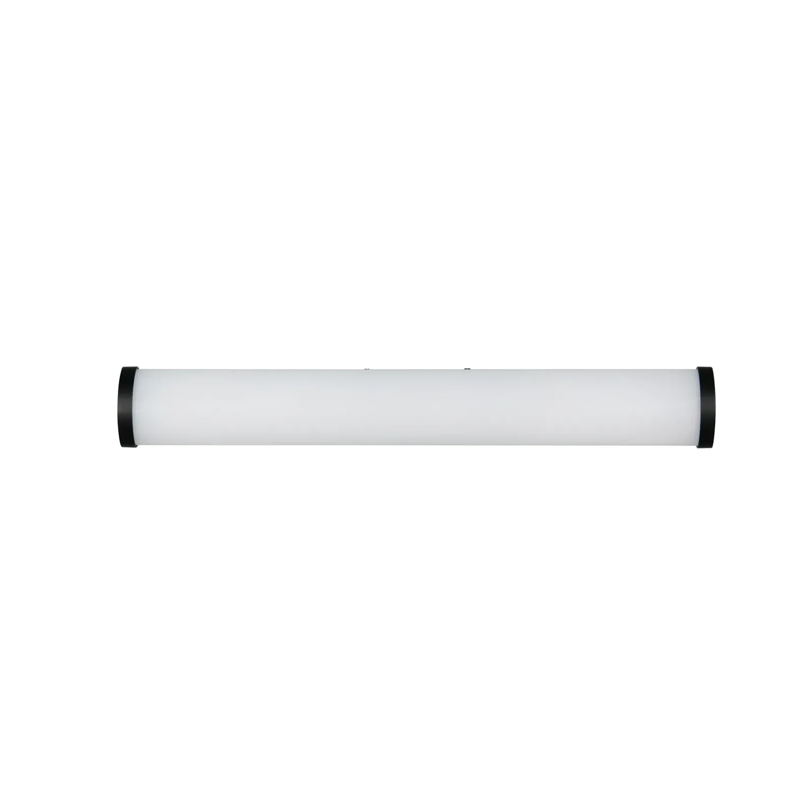 Aplique de pared LED Ernesto, negro, 40 cm de ancho, 3.000 K, IP44