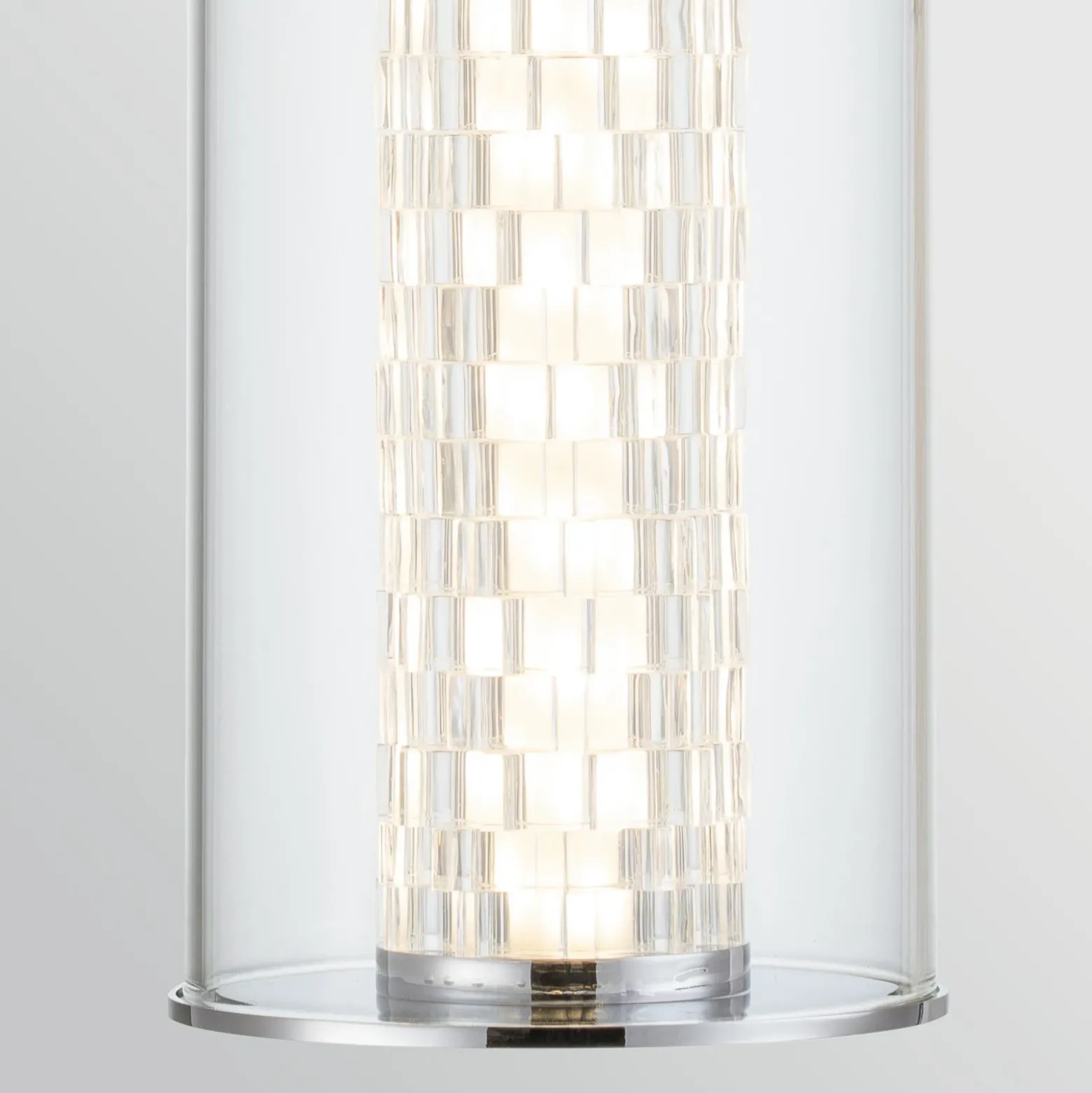 Aplique de pared LED ESPADA, cromado pulido, Ø 16 cm, metal IP44