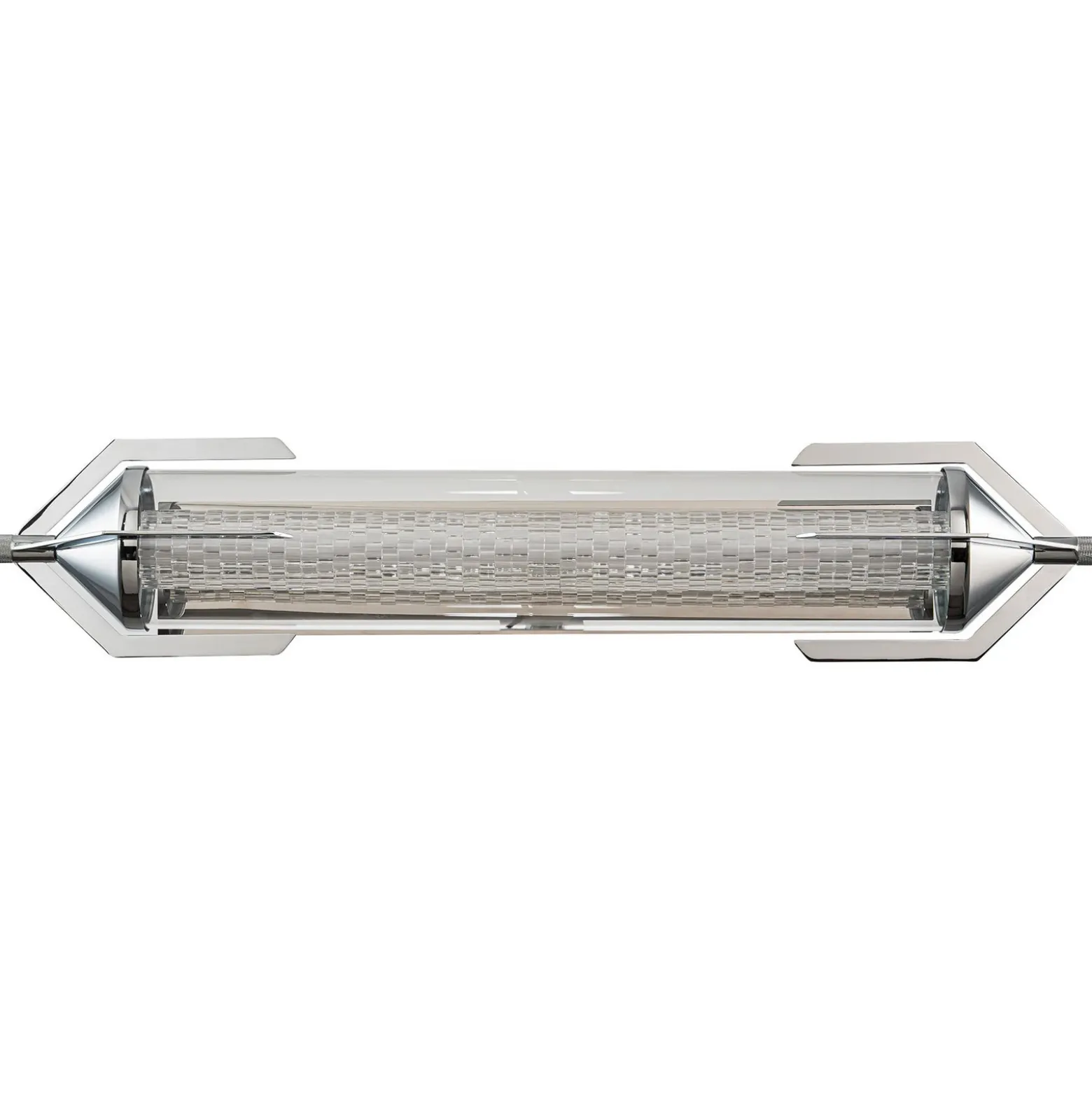 Aplique de pared LED ESPADA, cromado pulido, ancho 70 cm, metal, IP44