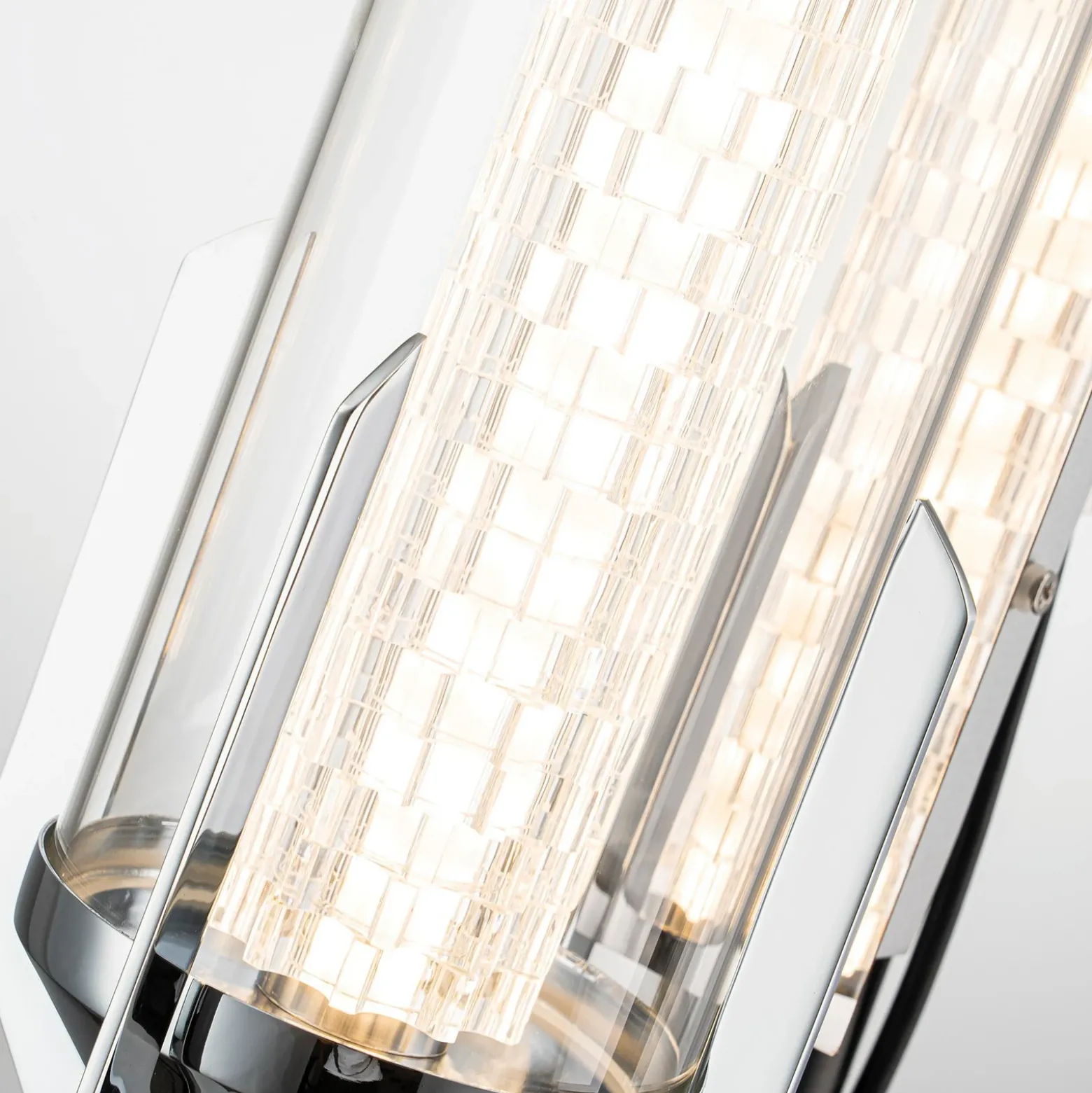 Aplique de pared LED ESPADA, cromado pulido, ancho 70 cm, metal, IP44