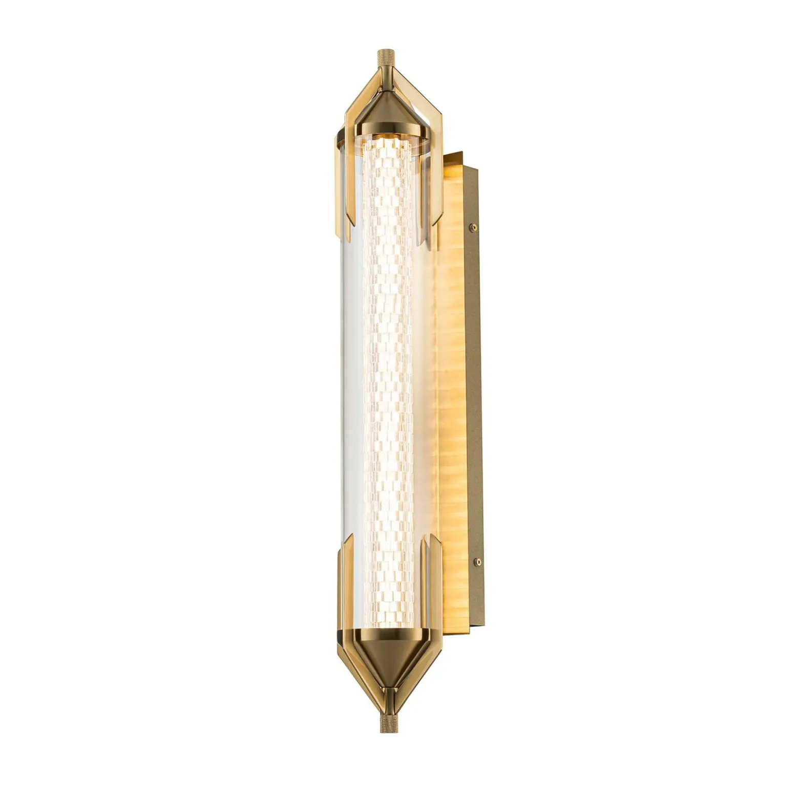 Aplique de pared LED ESPADA dorado cepillado Ancho 70 cm Metal IP44
