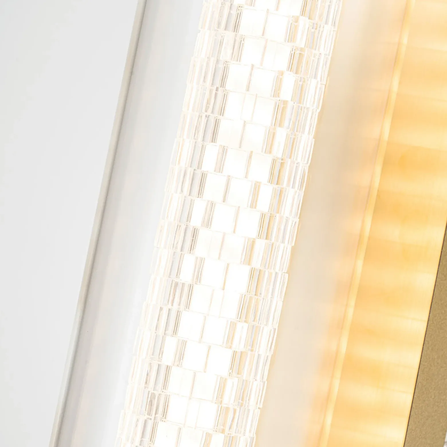 Aplique de pared LED ESPADA dorado cepillado Ancho 70 cm Metal IP44