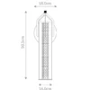 Aplique de pared LED ESPADA, dorado cepillado, Ø 16 cm, metal IP44