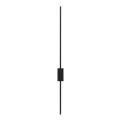 Aplique de pared LED Flash, negro, altura 108 cm metal 1 luz