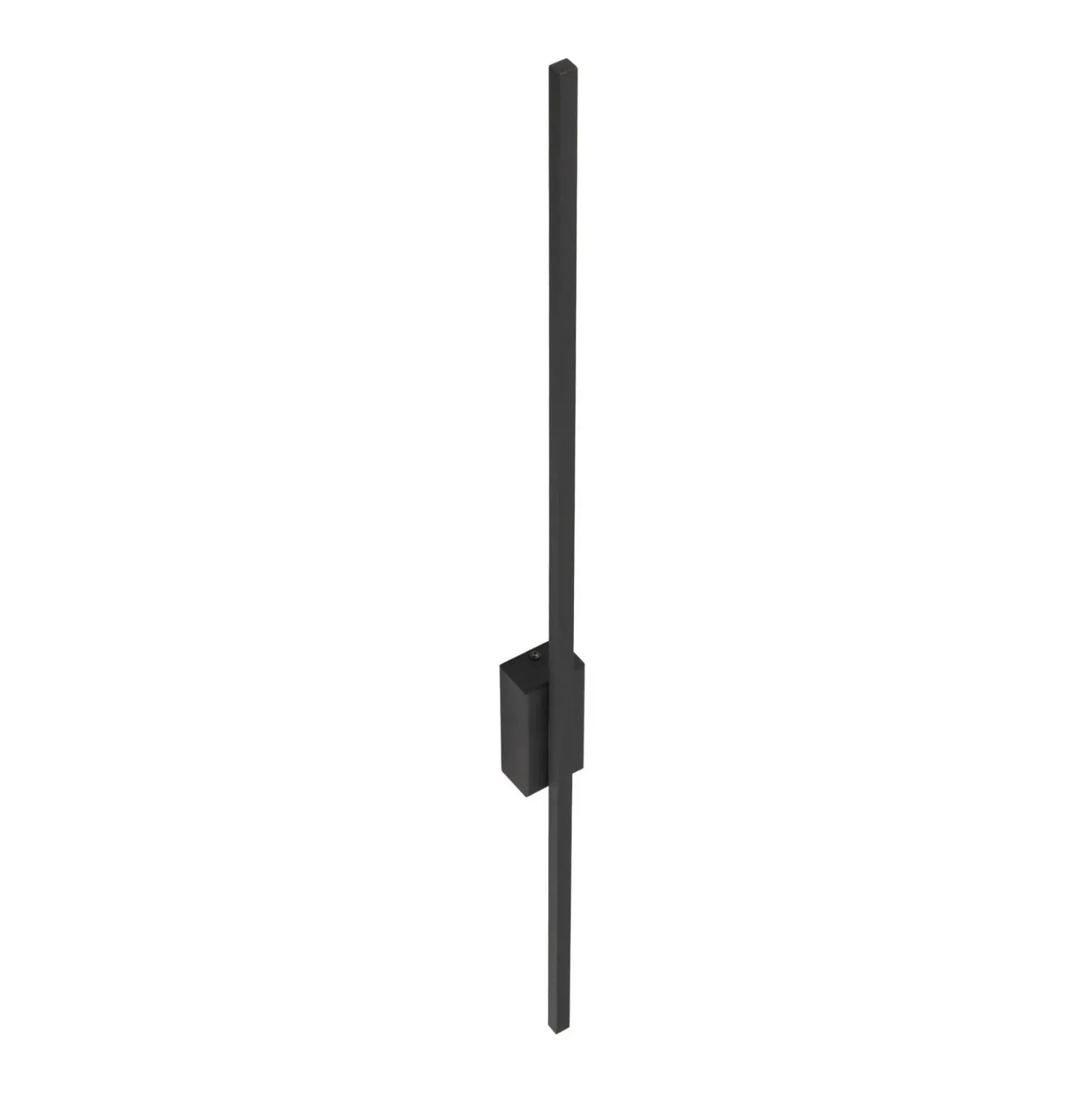 Aplique de pared LED Flash, negro, altura 108 cm metal 1 luz