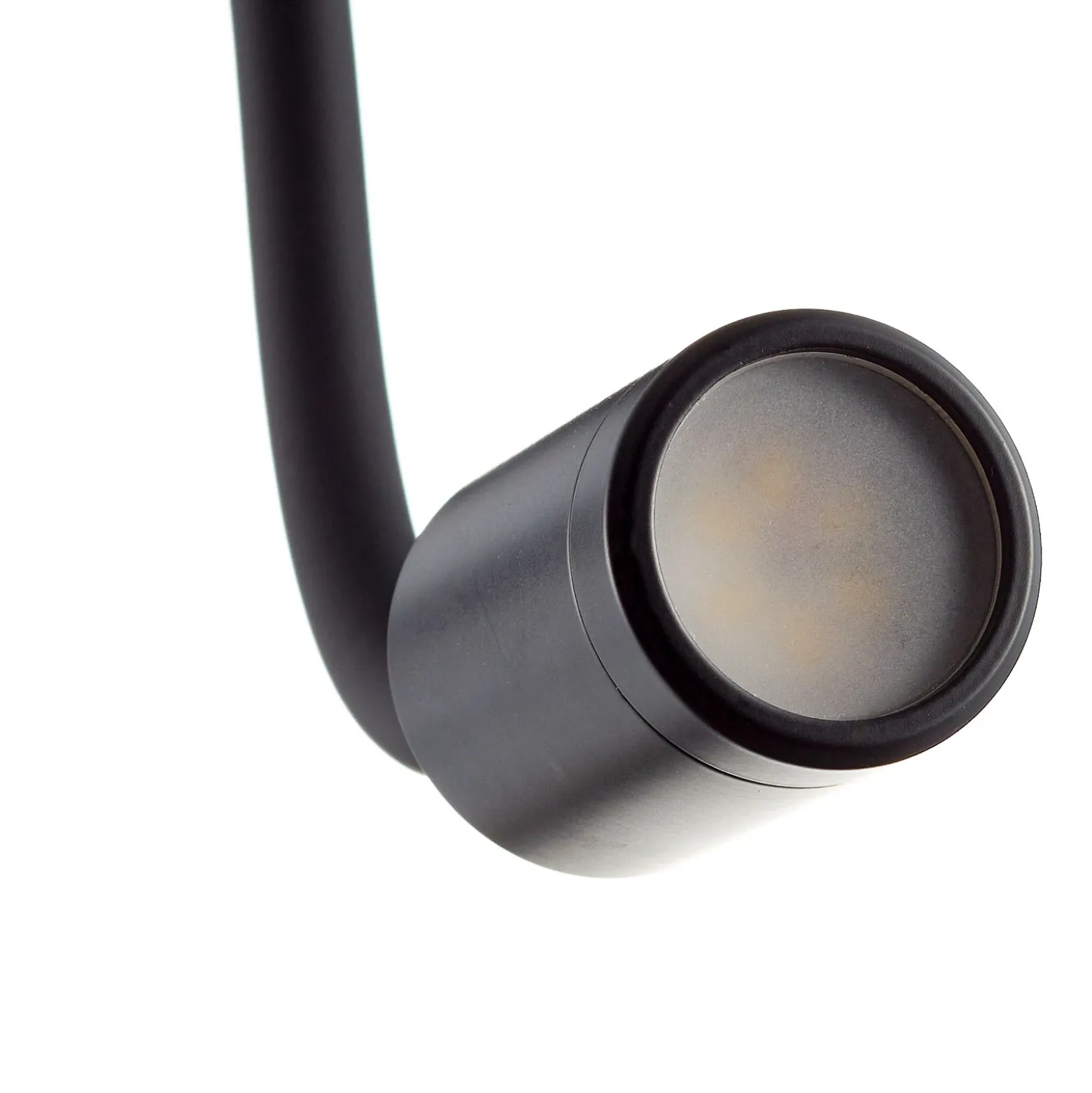Aplique de pared LED flexible Focus, negro