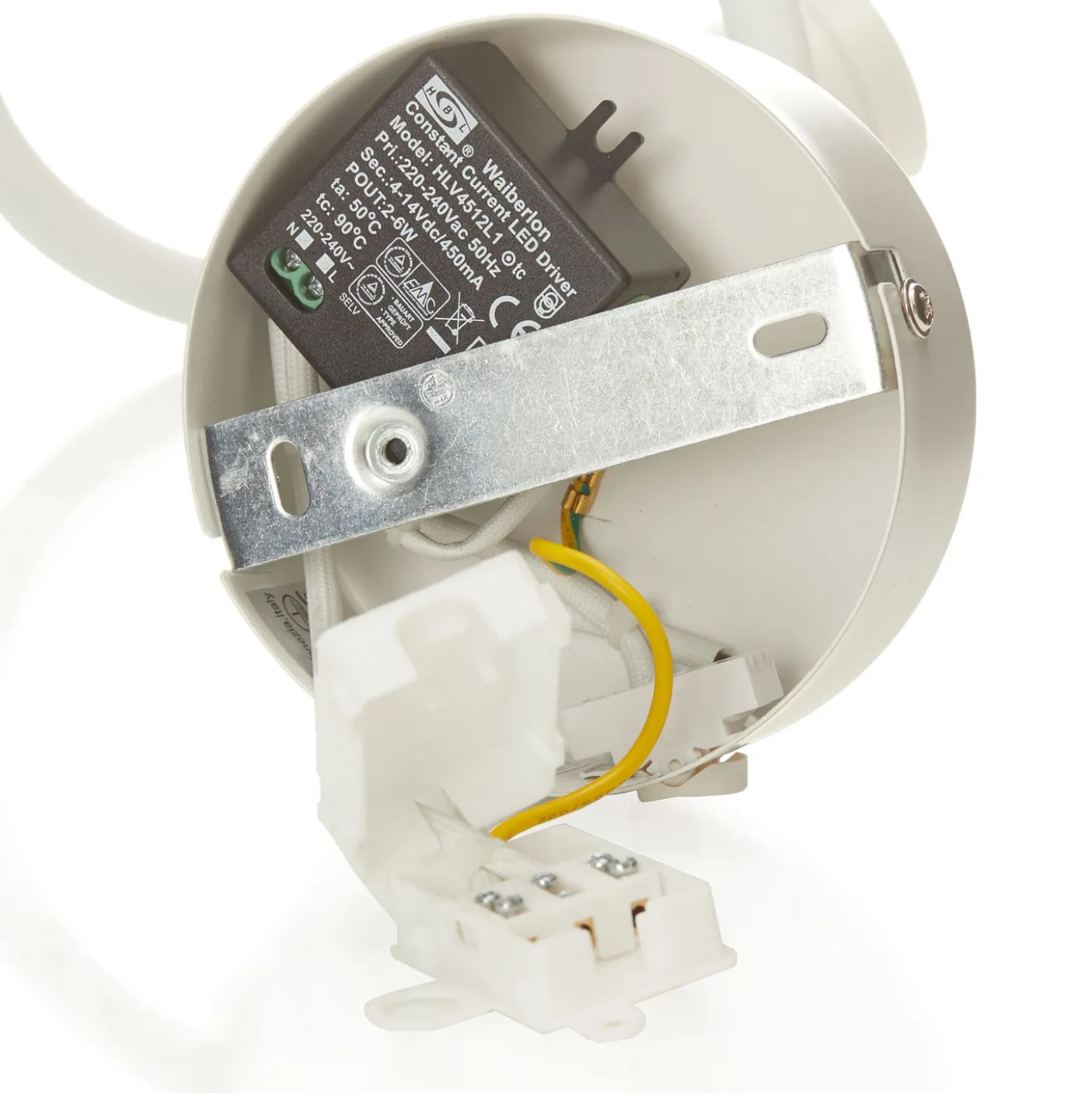 Aplique de pared LED flexible Focus, blanco