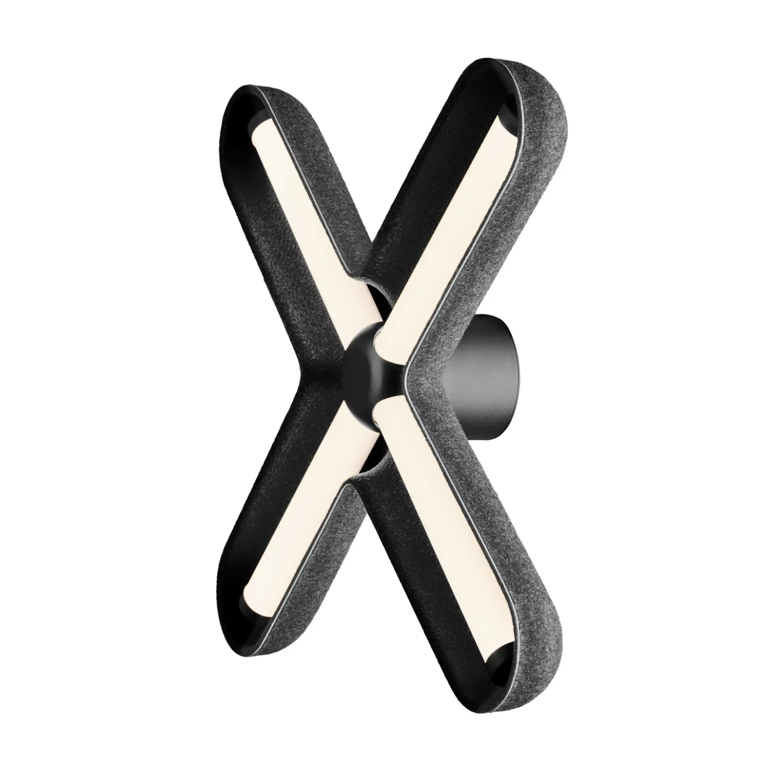 Aplique de pared LED «Fuzz» de LOOM DESIGN, negro/negro, 50 cm