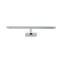 Aplique de pared LED Gallery, color cromo, metal anchura 62 cm IP44