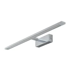 Aplique de pared LED Gallery, color cromo, metal anchura 62 cm IP44