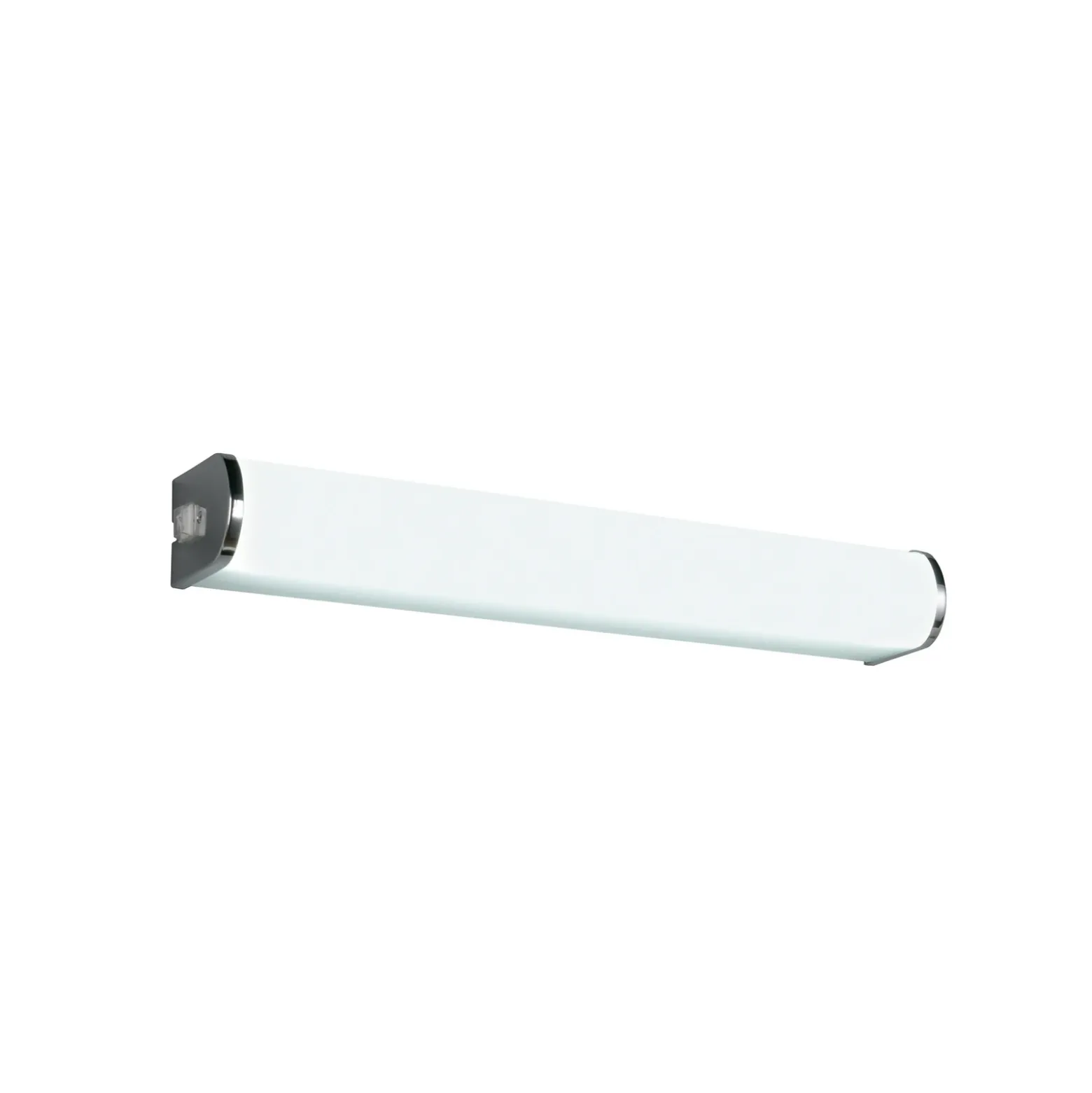 Aplique de pared LED Giacomo, 41 cm de ancho, cromado, metal, IP44
