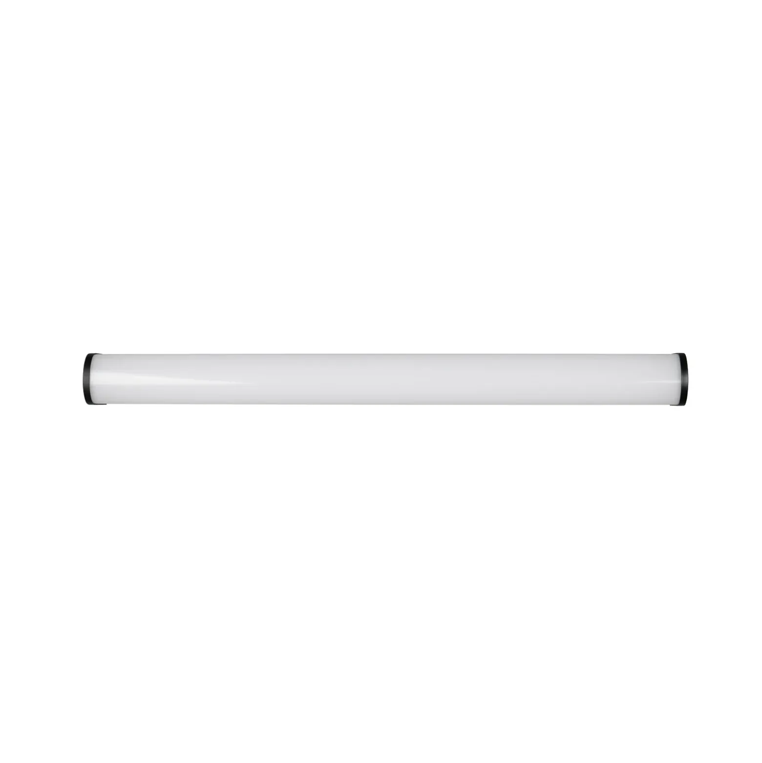 Aplique de pared LED Giacomo, 60 cm de ancho, negro, metal, IP44