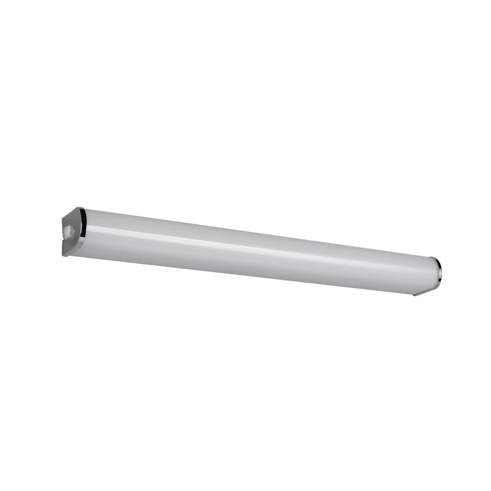 Aplique de pared LED Giacomo, 60 cm de ancho, cromado, metal, IP44