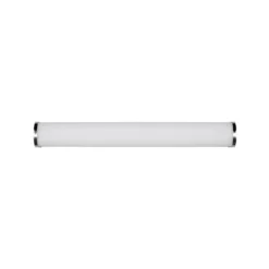 Aplique de pared LED Giacomo, 41 cm de ancho, cromado, metal, IP44