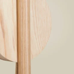 Aplique de pared LED GOOD & MOJO Okinawa, color natural, con enchufe, de madera