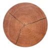 Aplique de pared LED Havana M, madera de frente/metal, Ø 34 cm, IP44