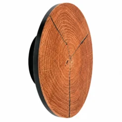Aplique de pared LED Havana S, madera de frente/metal, Ø 19 cm