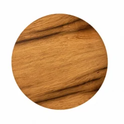 Aplique de pared LED Havana S, roble con nudos/metal, Ø 19 cm, IP44