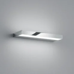 Aplique de pared LED Helestra Slat, cromo, 30 cm