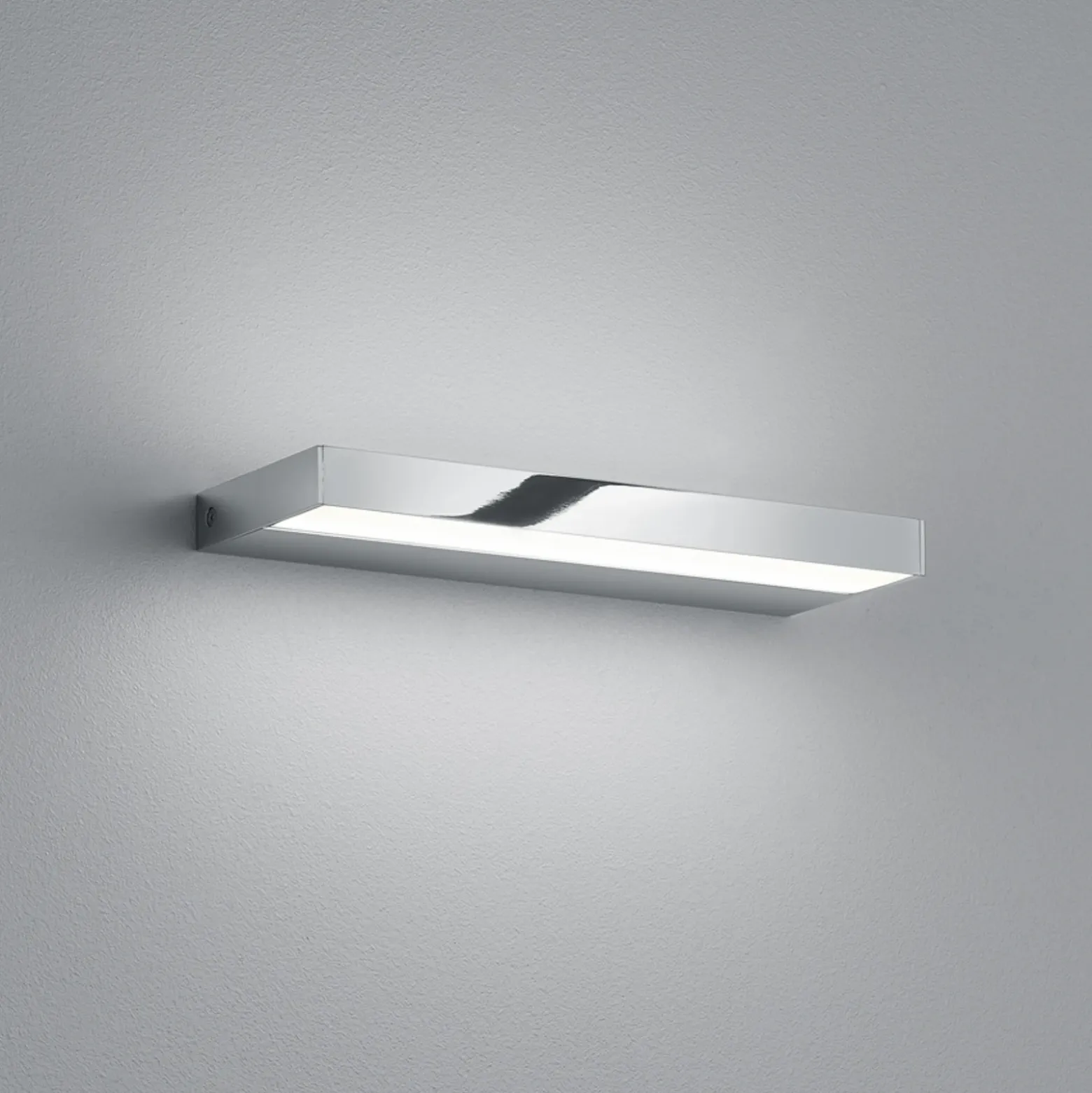 Aplique de pared LED Helestra Slat, cromo, 30 cm